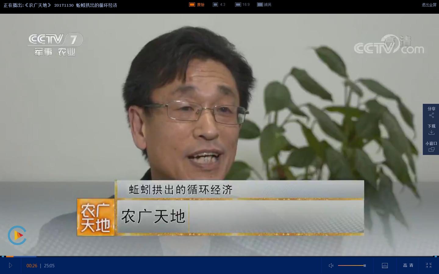 [农广天地]蚯蚓拱出的循环经济